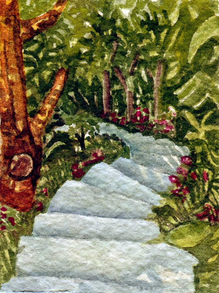 "Stairway To Heaven" by Sherry Ackerman, Cottage Grove WI - Watercolor - SOLD
